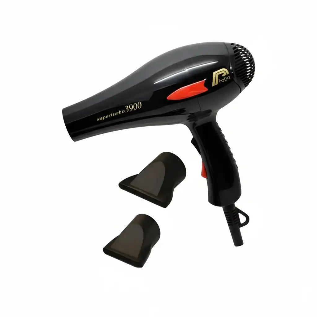 Sèche-cheveux professionnel FABA Super Turbo 3900 Noir