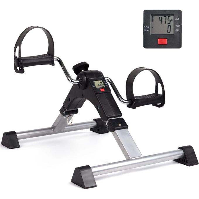 Mini vélo d’exercice portable avec écran LCD, pédalier d’exercice pour bras et jambes