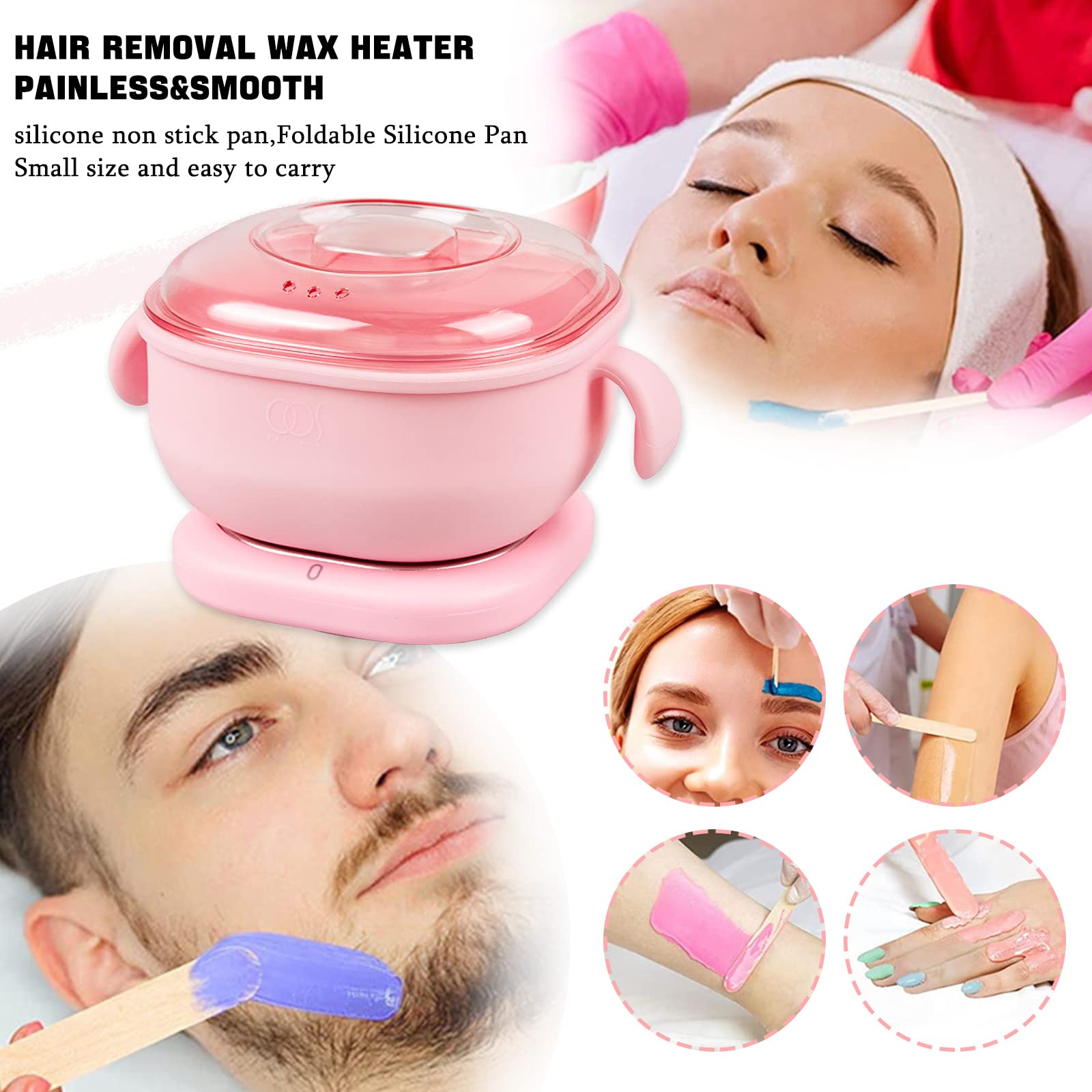 WAX WARMER Chauffe-Cire Portable Pliable en Silicone