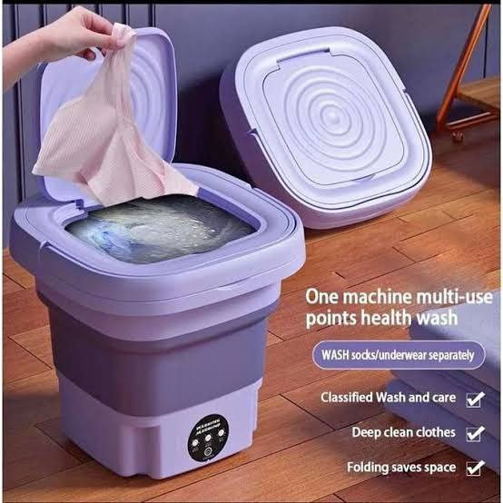 Mini machine à laver, Lave-linge Compact et Pliable Idéal pour les Petits Espaces pliable portable