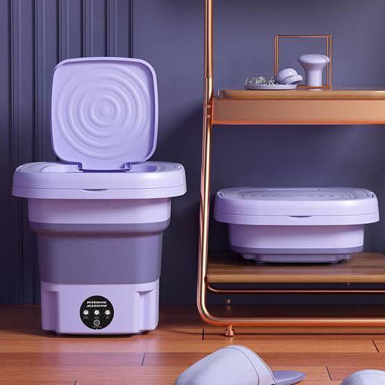 Mini machine à laver, Lave-linge Compact et Pliable Idéal pour les Petits Espaces pliable portable
