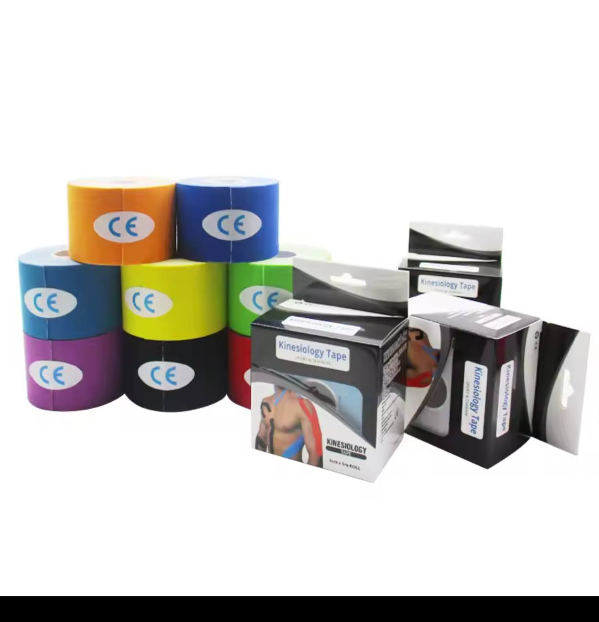 Kinesiology Tape Bande Kiné 5m x 5cm - Ruban Permettant un maintien articulaire et musculaire