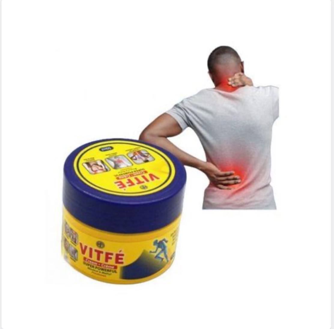 VITFE Crème de massage pour soulager les douleurs dorsales et musculaires